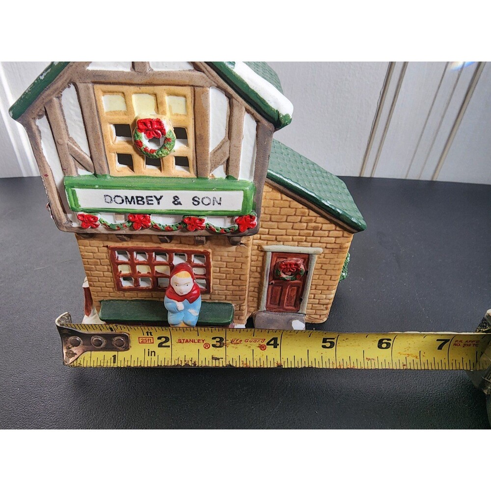 Lemax 1991 Vintage Ceramic Christmas Village "Dombey & Son" Shop - Picture 7 of 8